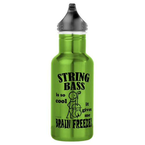 String Bass Brain Freeze Stainless Steel Water Bottle