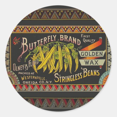 String Bean Label Vegetable Country