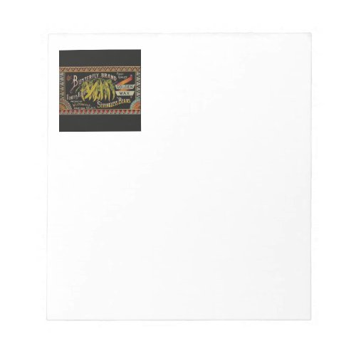 String Bean Label Vegetable Country Notepad