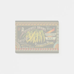 String Bean Label Vegetable Country Post-it Notes