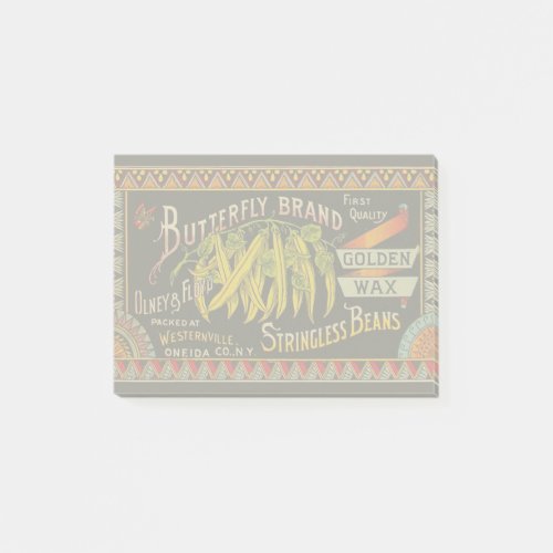 String Bean Label Vegetable Country Post_it Notes