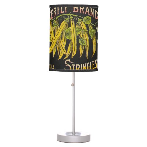 String Bean Label Vegetable Country Table Lamp