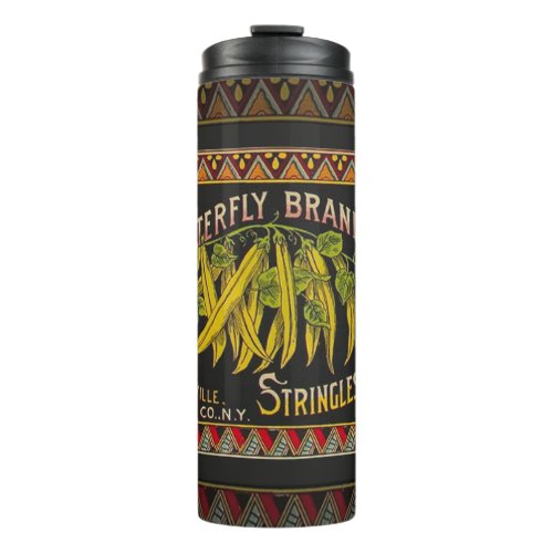 String Bean Label Vegetable Country Thermal Tumbler