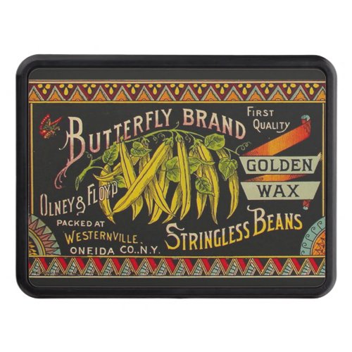 String Bean Label Vegetable Country Trailer Hitch Cover