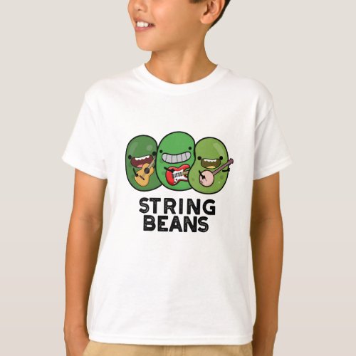String Beans Funny Vegetable Pun  T_Shirt