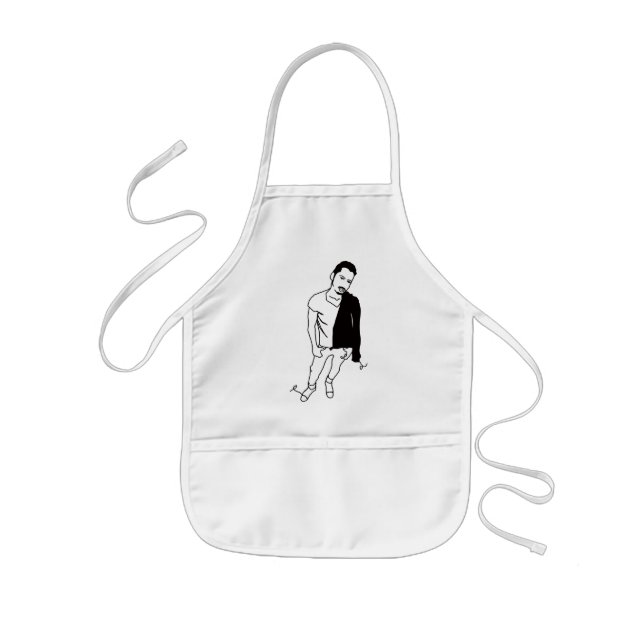 string grease kids' apron (Front)