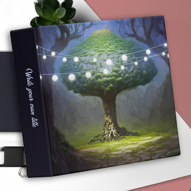 String Light Fairy Fantasy Tree 3 Ring Binder (Creator Uploaded)