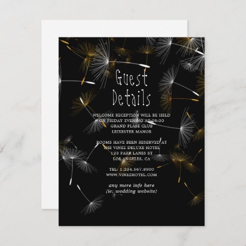 String Light Rustic Mason Jar Wedding Guest Detail Enclosure Card