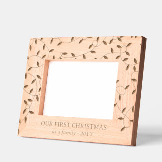 String Lights 1st Christmas As A Family Engraved Frames