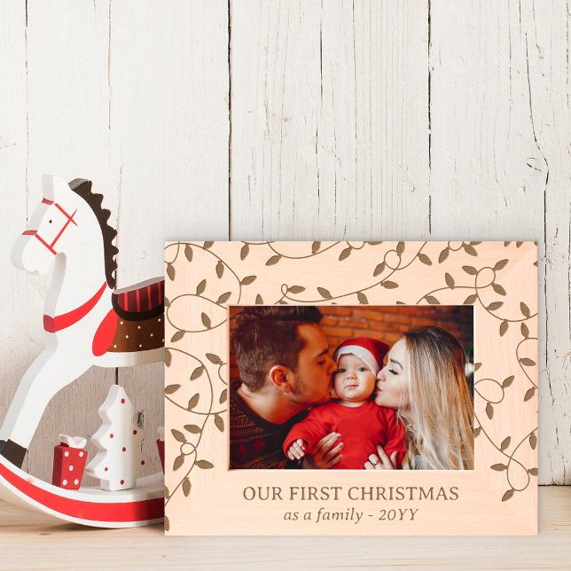 String Lights 1st Christmas As A Family Engraved Frames (Creator Uploaded)