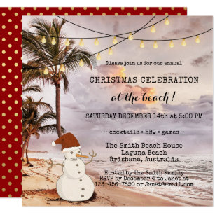 in the tropics christmas invitations zazzle