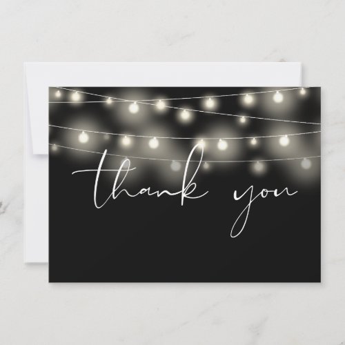 String Lights Black And White Script Calligraphy