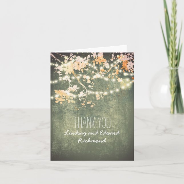 String lights branches romantic thank you (Front)
