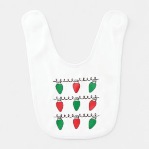 String Lights Drawing Christmas Light Bulb Drawing Baby Bib