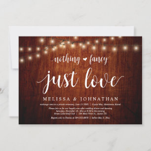 String Lights Farm, Wedding Elopement Dinner Party Invitation