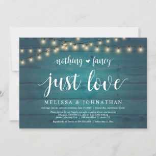 String Lights Farm, Wedding Elopement Dinner Party Invitation