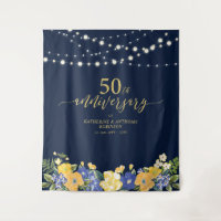 String Lights & Flowers 50th Wedding Anniversary T