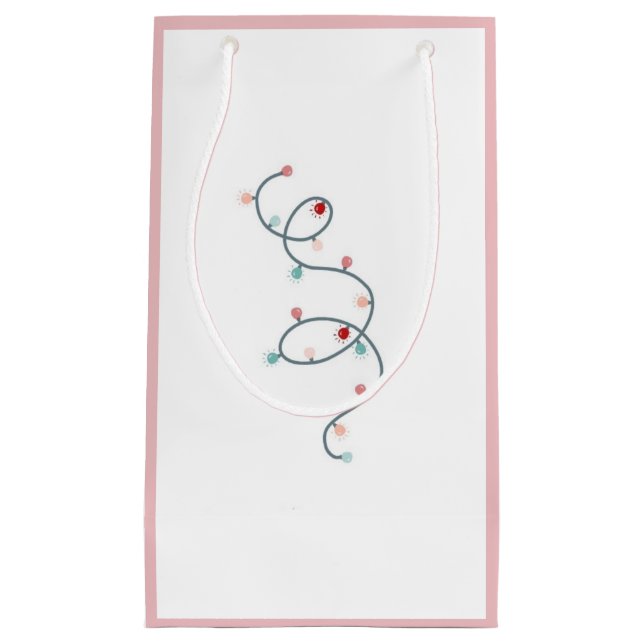 String Lights Gift Bag (Soft Pink) (Front)