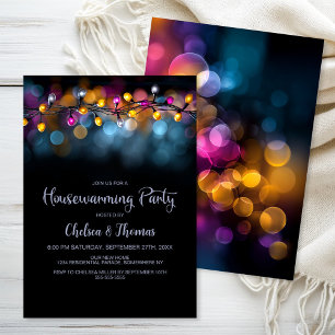 String Lights Housewarming Party Invitation