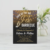 String Lights I Do BBQ Invitations (Standing Front)