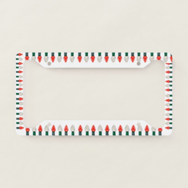 String Lights License Plate Frame (Front)