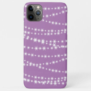 String Lights on lilac iPhone Case
