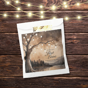 String Lights On Tree Romantic Country Wedding  Favor Bag