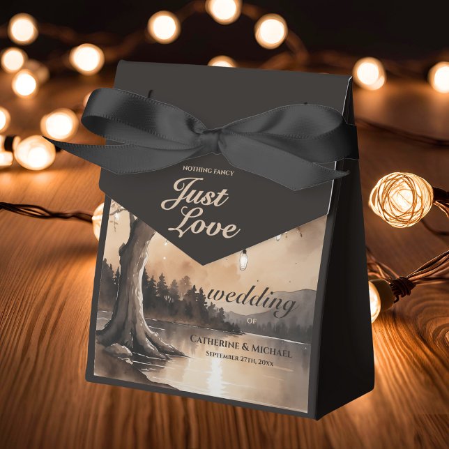 String Lights On Tree Romantic Country Wedding  Favor Boxes (Creator Uploaded)