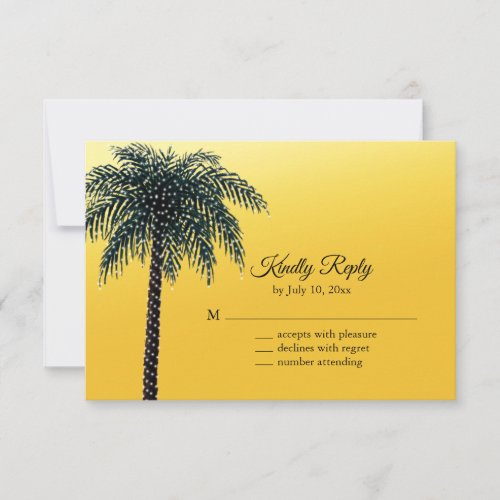 String Lights Palm Tree Golden RSVP