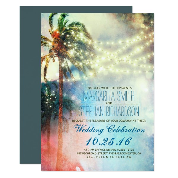 161421627710565315 string lights palm trees beach wedding invite