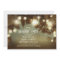string lights rustic engagement party invitation