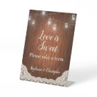 String Lights Rustic Wood Take a Treat Favor