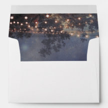 String Lights Tree Branches Rustic