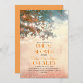 string lights tree & love birds bridal shower invitation (Front/Back)