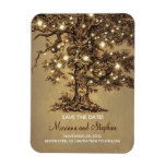 String Lights Tree Rustic Save The Date Magnet at Zazzle