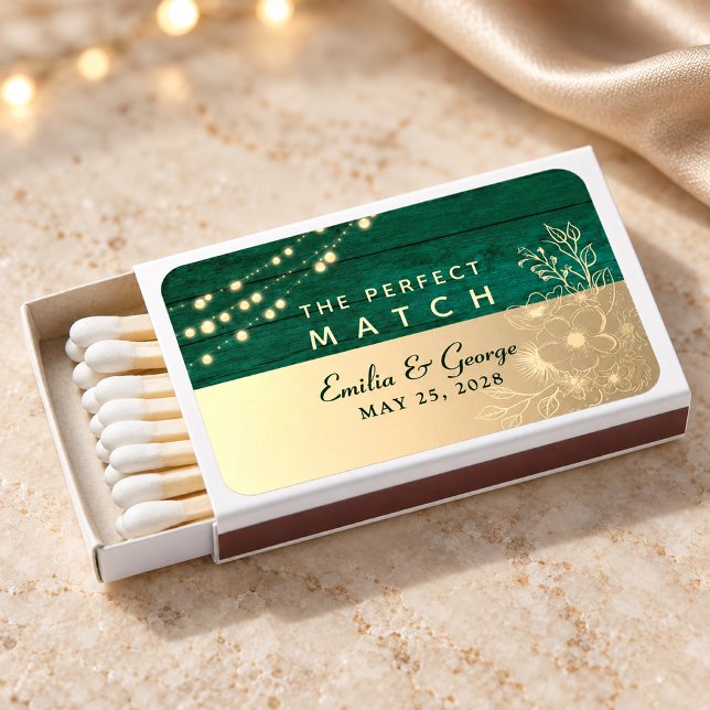 String Lights Wedding Matchbox Favors Matchboxes (Creator Uploaded)