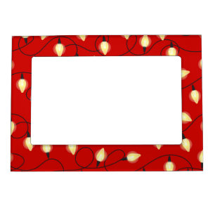 STRING OF CHRISTMAS TREE LIGHTS MAGNETIC FRAME