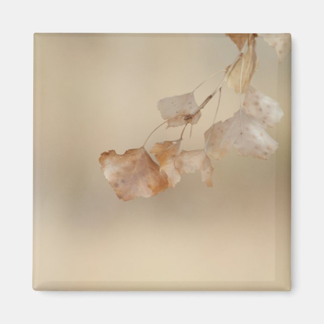 string of golden leaves magnet (Front)