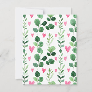 String of Hearts Holiday Card