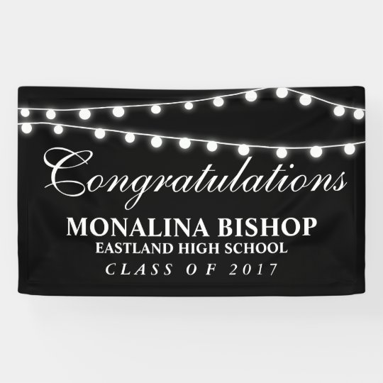 string of lights congratulations graduate banner zazzle com