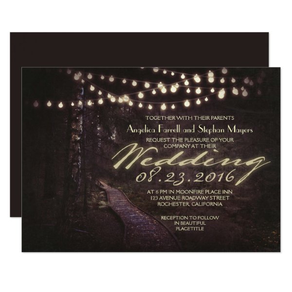 Tree Wedding Invitations Rustic Wedding Invitations