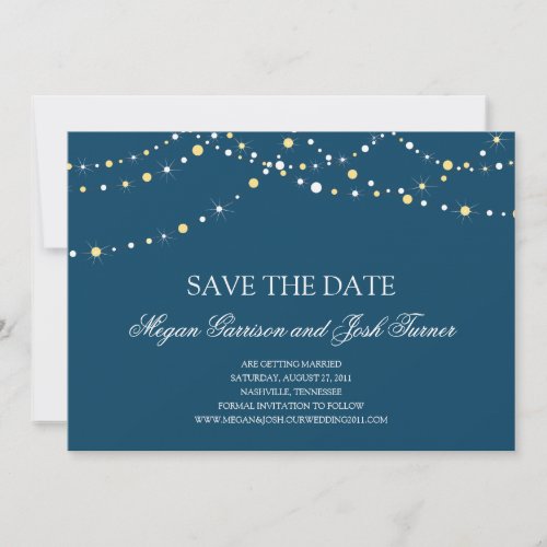 String of Lights Save the Date