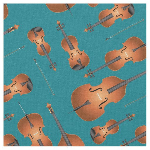 String Quartet Instruments Music Musician Teal Fabric