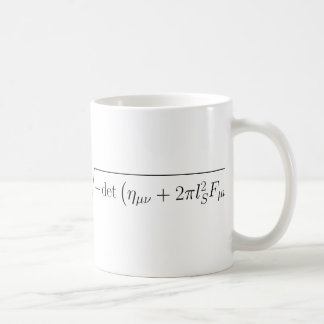 string theory Born-Infeld action Coffee Mug