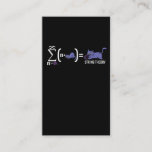 String Theory Kitty Science Physicist Cat lover Business Card<br><div class="desc">Gift for men and women for a birthday or for Christmas,  which find the string theory or the quantum mechanics interesting. Gift idea for kids who love physics.</div>