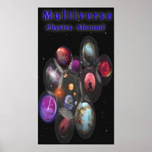 String theory multiverse poster