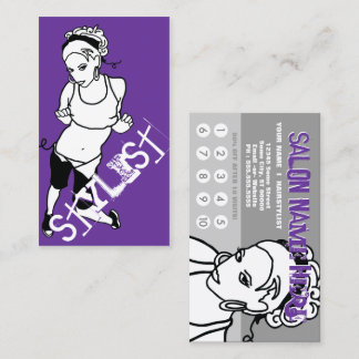 string you along stylist business card