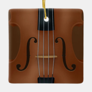 Stringed Musical Instrument Cello Violin Viola Ceramic Ornament