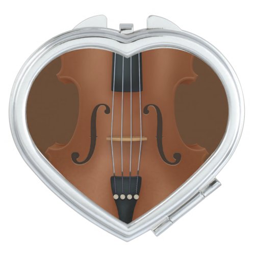 Stringed Musical Instrument Cello Violin Viola Compact Mirror