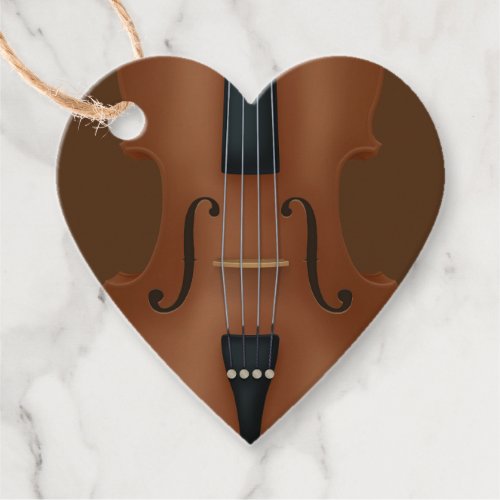 Stringed Musical Instrument Cello Violin Viola Favor Tags